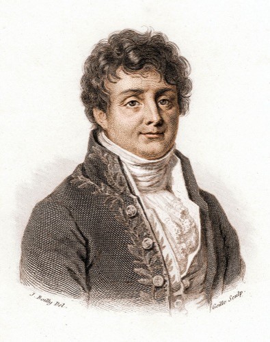 Portrait of Joseph Fourier, engraving after Julien-Léopold Boilly